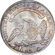 50 Cents / ½ Dollar "Capped Bust Half Dollar", United States, 1807-1836 reverse image
