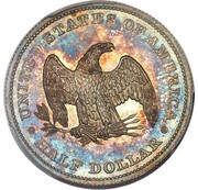50 Cents Pattern, United States, 1838 reverse image
