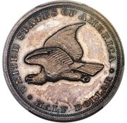 ½ Dollar "1838" Pattern; Silver, United States, 1838 reverse image