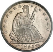 ½ Dollar "Seated Liberty Half Dollar" with date arrows obverse image