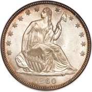 ½ Dollar "Seated Liberty Half Dollar" without date arrows obverse image