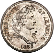½ Dollar "1859" Pattern; silver obverse image