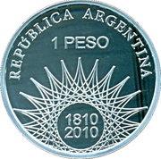 1 Peso Rally Dakar Argentina-Chile 2010 obverse image