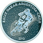1 Peso Rally Dakar Argentina-Chile 2010, Argentina, 2010 reverse image