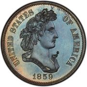 ½ Dollar "1859" Pattern; silver obverse image