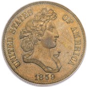½ Dollar "1859" Pattern; copper obverse image