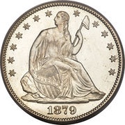 ½ Dollar "Seated Liberty Half Dollar" without date arrows; with motto obverse image