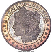 ½ Dollar "1877" Pattern; silver obverse image