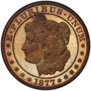 ½ Dollar "1877" Pattern; copper, United States, 1877 obverse image