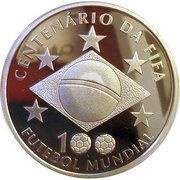 2 Reais FIFA Centennial, Brazil, 2004 reverse image