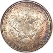 ½ Dollar "Barber Half Dollar", United States, 1892-1915 reverse image
