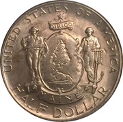 ½ Dollar Maine Statehood Centennial obverse image