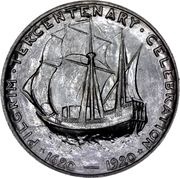 ½ Dollar Pilgrim Tercentenary, United States, 1920-1921 reverse image
