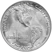 ½ Dollar Monroe Doctrine Centennial, United States, 1923 reverse image