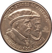 ½ Dollar Huguenot-Walloon Tercentenary obverse image