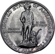 ½ Dollar Lexington-Concord Sesquicentennial obverse image