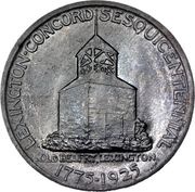 ½ Dollar Lexington-Concord Sesquicentennial, United States, 1925 reverse image