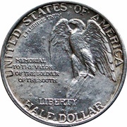 ½ Dollar Stone Mountain Memorial, United States, 1925 reverse image