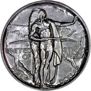 ½ Dollar Oregon Trail Memorial, United States, 1926-1939 reverse image