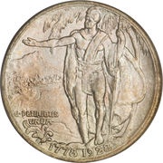 ½ Dollar Hawaiian Sesquicentennial, United States, 1928 reverse image