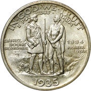 ½ Dollar Boone Bicentennial obverse image