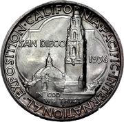 ½ Dollar - San Diego California-Pacific Exposition, United States, 1935-1936 reverse image
