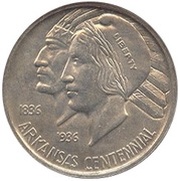 ½ Dollar Arkansas obverse image