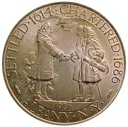½ Dollar Albany, New York Charter, United States, 1936 reverse image