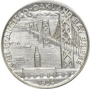 ½ Dollar San Francisco - Oakland Bay Bridge, United States, 1936 reverse image