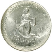 ½ Dollar Cincinnati Music Center, United States, 1936 reverse image