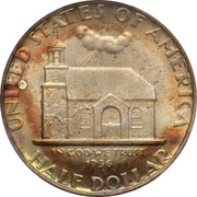 ½ Dollar Delaware Tercentenary obverse image
