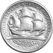 ½ Dollar Long Island, United States, 1936 reverse image
