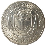 ½ Dollar Providence, Rhode Island Tercentenary, United States, 1936 reverse image