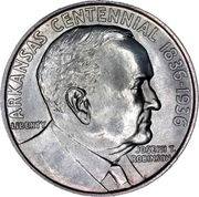 ½ Dollar Arkansas Centennial obverse image