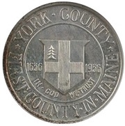 ½ Dollar York County, Maine Tercentenary, United States, 1936 reverse image