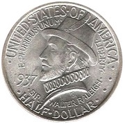 ½ Dollar Roanoke Island obverse image