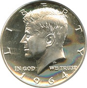 ½ Dollar "Kennedy Half Dollar" 90% Silver obverse image