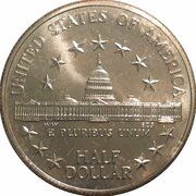 ½ Dollar Congress, United States, 1989 reverse image