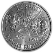 ½ Dollar Mt. Rushmore obverse image