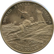 ½ Dollar 50th Anniversary of World War II, United States, 1993 reverse image