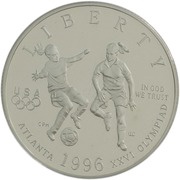 ½ Dollar Atlanta Olympics - Women's Soccer obverse image
