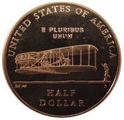 ½ Dollar First Flight Centennial, United States, 2003 reverse image