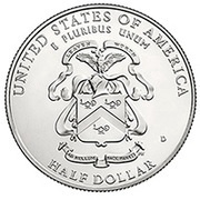 ½ Dollar US Army 5-Star Generals, United States, 2013 reverse image