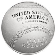 ½ Dollar National Baseball Hall of Fame, United States, 2014 reverse image