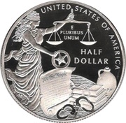 ½ Dollar U.S. Marshals Service 225th Anniversary, United States, 2015 reverse image