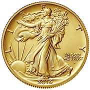 ½ Dollar Walking Liberty Half Centennial; Gold obverse image
