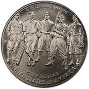 ½ Dollar Negro Leagues Baseball, United States, 2022 reverse image