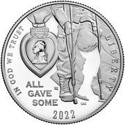 ½ Dollar National Purple Heart Hall of Honor obverse image