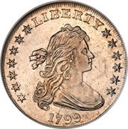 1 Dollar "Draped Bust Dollar" Heraldic eagle obverse image