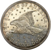 1 Dollar "Gobrecht Dollar" Pattern, United States, 1836 reverse image